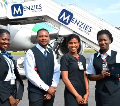 Menzies cabin crew team
